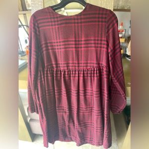 🌸 Fall-Ready Plaid Babydoll Dress 🍂 | Size M | Wild Fable